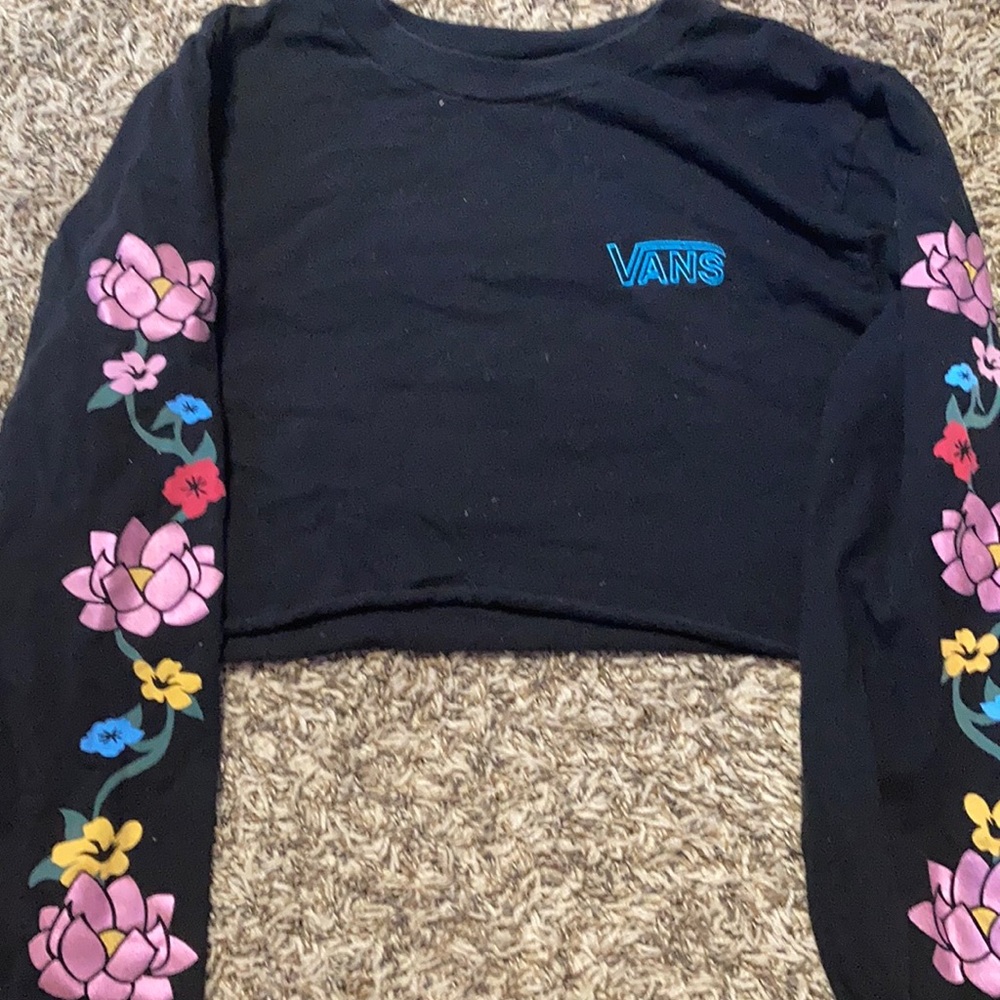 vans floral tee